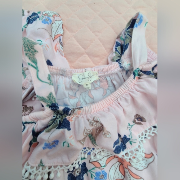 Jessica Simpson floral romper / jumpsuit for toddler girl, size 3T - Picture 5 of 7